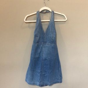 Jean Halter-Top Mini Dress